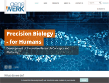 Tablet Screenshot of genewerk.com